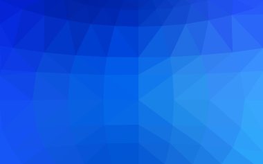 Üçgenler ve degrade origami tarzında oluşan ışık mavi köşeli tasarım deseni