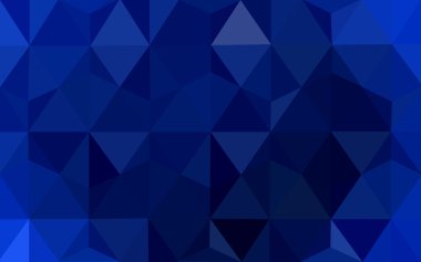 Üçgenler ve degrade origami tarzı oluşur koyu mavi köşeli tasarım deseni.
