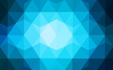 Üçgenler ve degrade origami tarzı oluşur koyu mavi köşeli tasarım deseni.