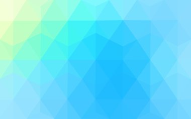 Üçgenler ve degrade origami tarzı oluşur çok renkli yeşil, mavi köşeli tasarım deseni.