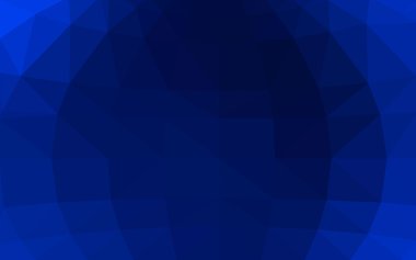 Üçgenler ve degrade origami tarzı oluşur koyu mavi köşeli tasarım deseni