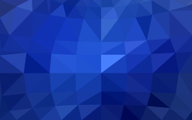 Üçgenler ve degrade origami tarzında oluşan ışık mavi köşeli tasarım deseni