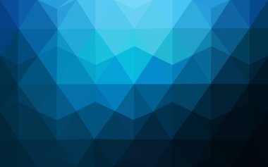 Üçgenler ve degrade origami tarzı oluşur koyu mavi köşeli tasarım deseni.