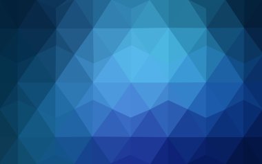 Üçgenler ve degrade origami tarzı oluşur mavi köşeli tasarım deseni.