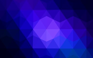 Üçgenler ve degrade origami tarzı oluşur koyu mavi köşeli tasarım deseni.