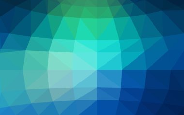 Açık mavi, poligonal tasarım deseni, yeşil üçgenler ve degrade origami tarzı hangi oluşur