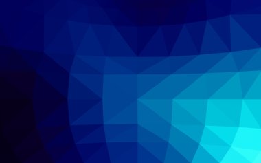 Üçgenler ve degrade origami tarzı oluşur koyu mavi köşeli tasarım deseni