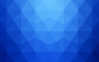 Üçgenler ve degrade origami tarzı oluşur mavi köşeli tasarım deseni.