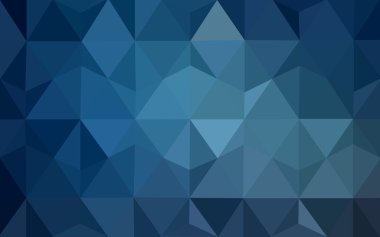 Üçgenler ve degrade origami tarzı oluşur mavi köşeli tasarım deseni.