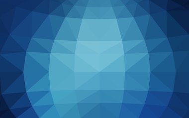 Üçgenler ve degrade origami tarzı oluşur koyu mavi köşeli tasarım deseni