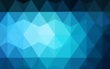 Üçgenler ve degrade origami tarzı oluşur koyu mavi köşeli tasarım deseni.