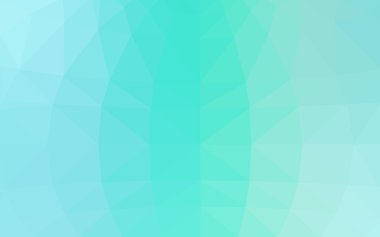 Üçgenler ve degrade origami tarzında oluşan ışık yeşil köşeli tasarım deseni