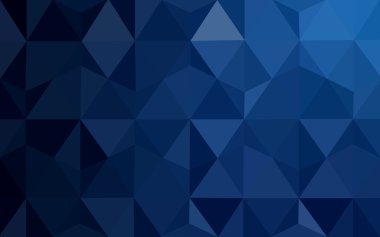 Üçgenler ve degrade origami tarzı oluşur koyu mavi köşeli tasarım deseni.