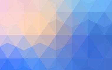 Üçgenler ve degrade origami tarzı oluşur çok renkli pembe, mavi köşeli tasarım deseni.