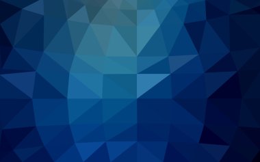 Üçgenler ve degrade origami tarzı oluşur koyu mavi köşeli tasarım deseni