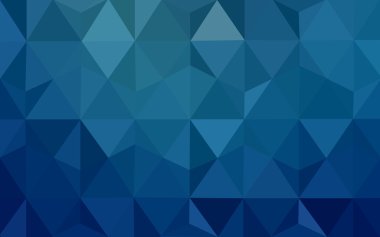 Üçgenler ve degrade origami tarzı oluşur mavi köşeli tasarım deseni.