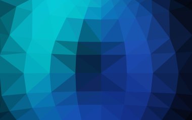 Üçgenler ve degrade origami tarzı oluşur koyu mavi, yeşil köşeli tasarım deseni