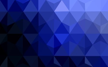Üçgenler ve degrade origami tarzı oluşur koyu mavi köşeli tasarım deseni.