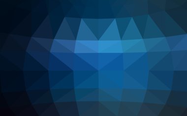 Üçgenler ve degrade origami tarzı oluşur koyu mavi köşeli tasarım deseni