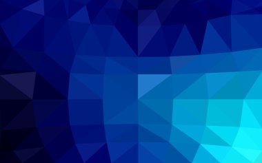 Üçgenler ve degrade origami tarzı oluşur koyu mavi köşeli tasarım deseni