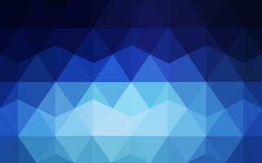 Üçgenler ve degrade origami tarzı oluşur koyu mavi köşeli tasarım deseni.