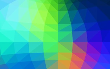 Açık mavi, poligonal tasarım deseni, yeşil üçgenler ve degrade origami tarzı hangi oluşur