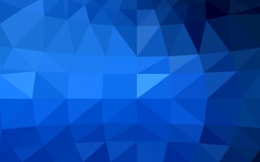 Üçgenler ve degrade origami tarzı oluşur koyu mavi köşeli tasarım deseni