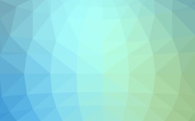 Açık mavi, poligonal tasarım deseni, yeşil üçgenler ve degrade origami tarzı hangi oluşur