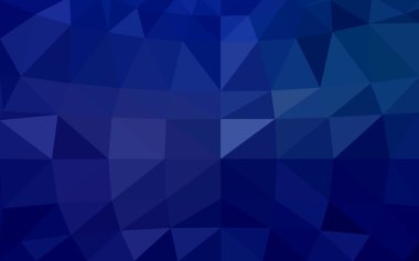 Üçgenler ve degrade origami tarzı oluşur koyu mavi köşeli tasarım deseni