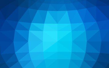 Üçgenler ve degrade origami tarzında oluşan ışık mavi köşeli tasarım deseni