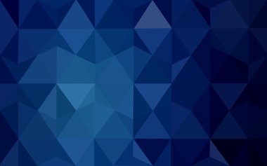 Üçgenler ve degrade origami tarzı oluşur koyu mavi köşeli tasarım deseni.