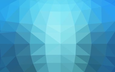 Üçgenler ve degrade origami tarzında oluşan ışık mavi köşeli tasarım deseni