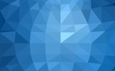 Üçgenler ve degrade origami tarzında oluşan ışık mavi köşeli tasarım deseni