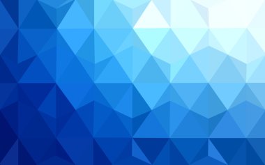 Üçgenler ve degrade origami tarzı oluşur koyu mavi köşeli tasarım deseni.