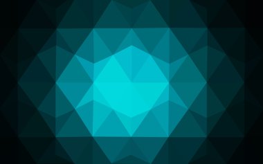 Üçgenler ve degrade origami tarzı oluşur koyu mavi köşeli tasarım deseni.