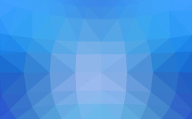 Üçgenler ve degrade origami tarzında oluşan ışık mavi köşeli tasarım deseni