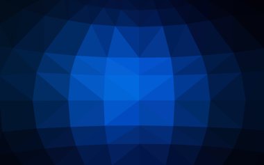 Üçgenler ve degrade origami tarzı oluşur koyu mavi köşeli tasarım deseni