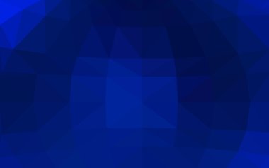 Üçgenler ve degrade origami tarzı oluşur koyu mavi köşeli tasarım deseni