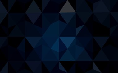 Üçgenler ve degrade origami tarzı oluşur koyu mavi köşeli tasarım deseni.