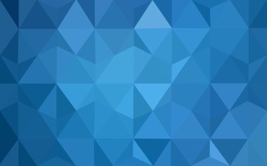 Üçgenler ve degrade origami tarzı oluşur mavi köşeli tasarım deseni.