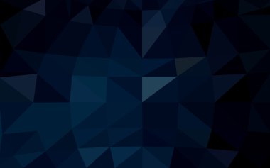 Üçgenler ve degrade origami tarzı oluşur koyu mavi köşeli tasarım deseni