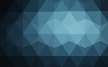 Üçgenler ve degrade origami tarzı oluşur koyu mavi köşeli tasarım deseni.