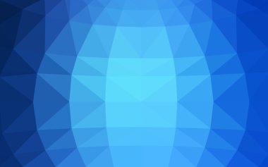 Üçgenler ve degrade origami tarzında oluşan ışık mavi köşeli tasarım deseni