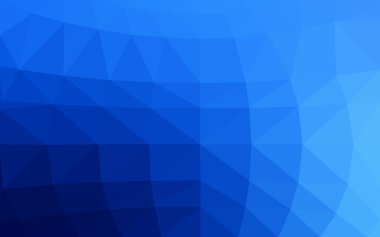 Üçgenler ve degrade origami tarzında oluşan ışık mavi köşeli tasarım deseni