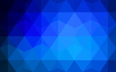 Üçgenler ve degrade origami tarzı oluşur koyu mavi köşeli tasarım deseni.