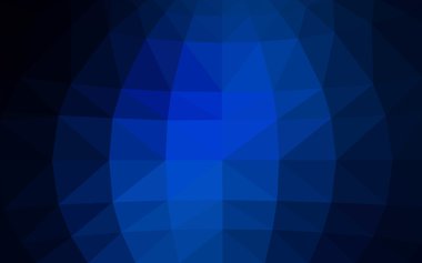 Üçgenler ve degrade origami tarzı oluşur koyu mavi köşeli tasarım deseni