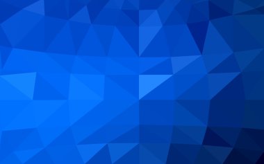 Üçgenler ve degrade origami tarzı oluşur koyu mavi köşeli tasarım deseni