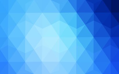 Üçgenler ve degrade origami tarzı oluşur mavi köşeli tasarım deseni.