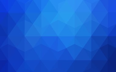 Üçgenler ve degrade origami tarzı oluşur mavi köşeli tasarım deseni.