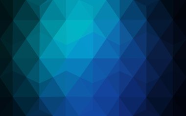 Üçgenler ve degrade origami tarzı oluşur çok renkli yeşil, mavi köşeli tasarım deseni.